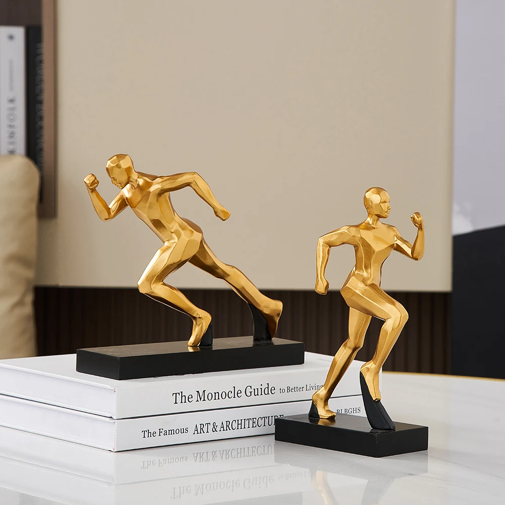Independent Design abstract figure resin modern running man structure decoration for entryway,living room,office,decor gifts