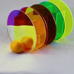 Color acrylic vases, transparent vases in geometric modeling, tabletop decoration mirror flower arranger