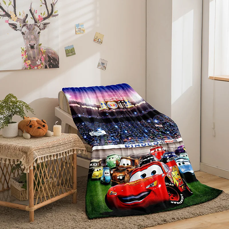 Free add Label ready to ship Custom Printed Cartoon Disny Car 1000 designs Fleece super Soft thick Throw Blanket
