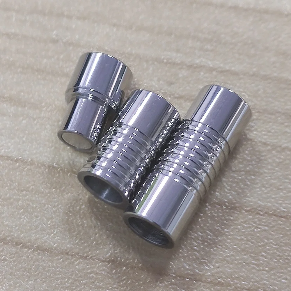 VEROMCA Stainless Steel Clasp Pull Dragon Scale Rope Titanium Steel Bracelet Diy Accessories