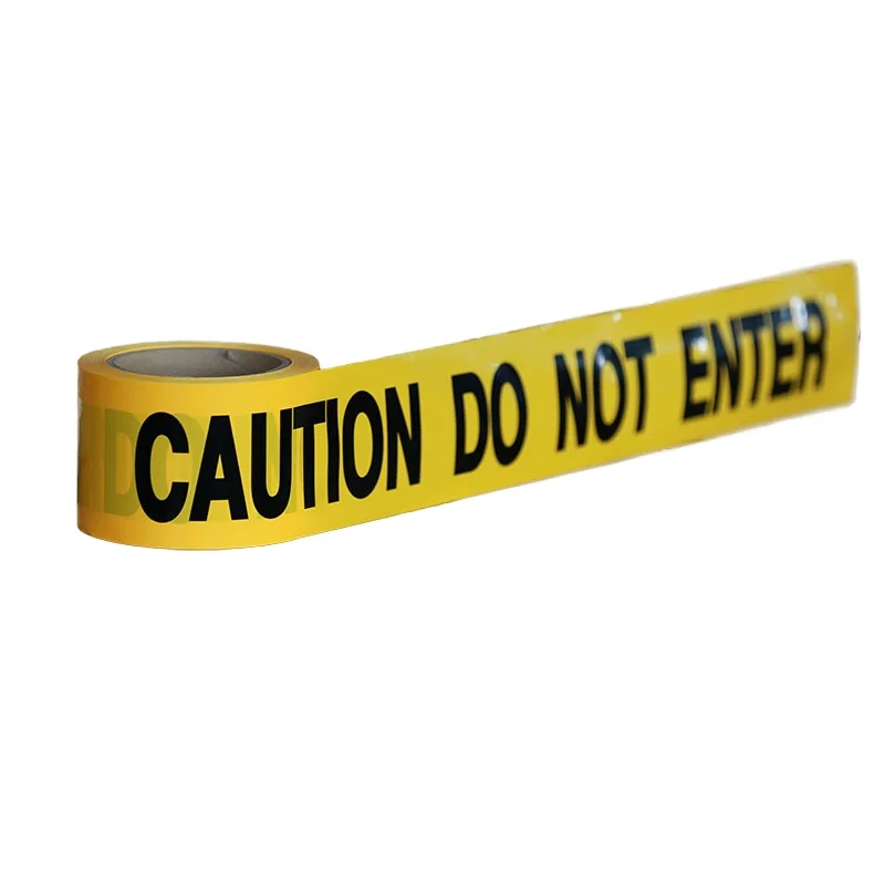 Factory directly supply good quality barricade PE  yellow caution tape with lower price