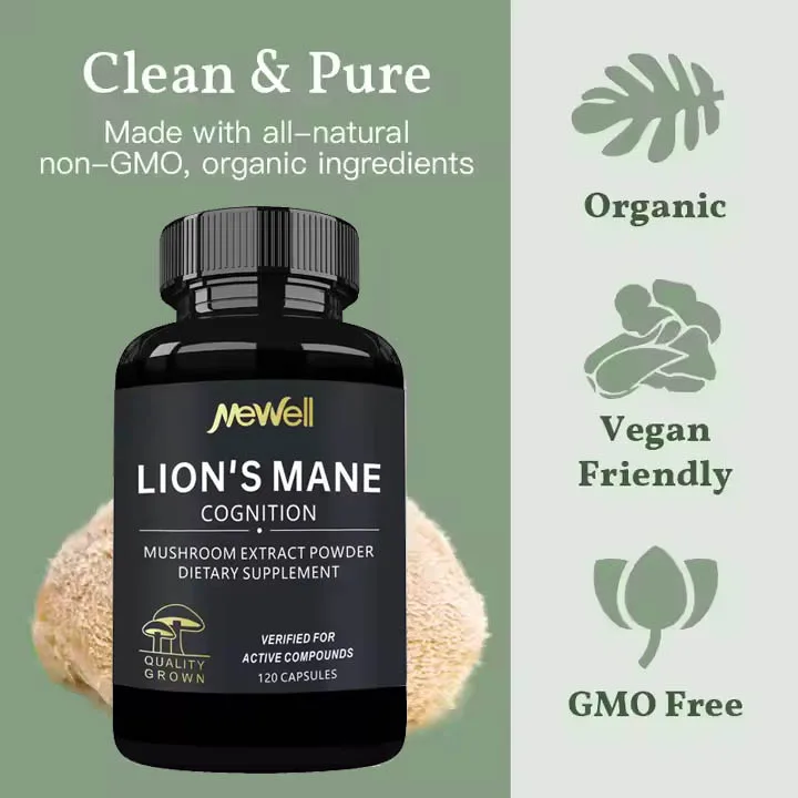 Lion Mane Capsule - Organic lion mane mushroom extract, used to boost digestion and immunity