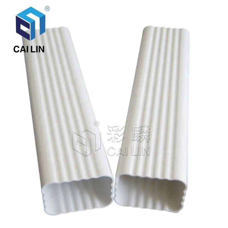 5.2 Inch/ 7 Inch High Quality Water Harvesting System PVC Rain Gutter And Downspout Building Materials for House Construction