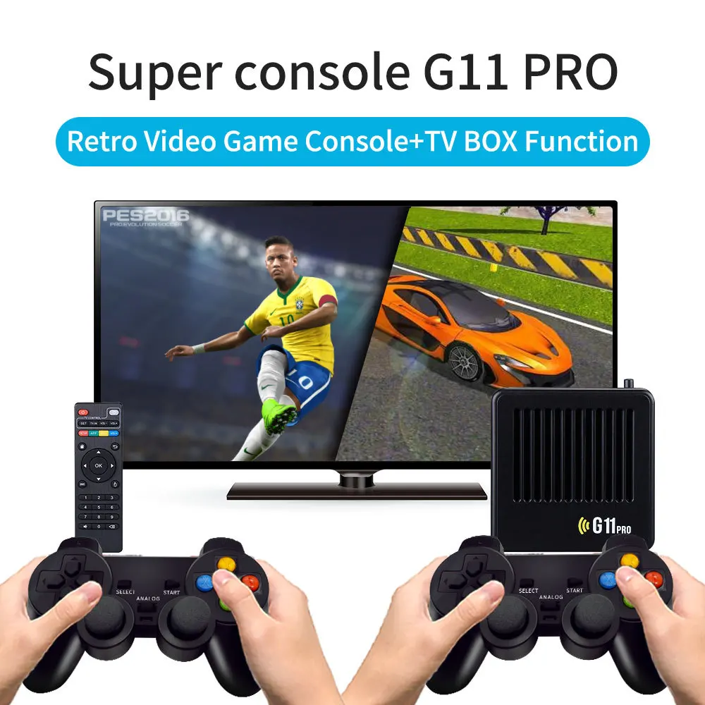 G11 Pro Family Retro Classic gaming Console 64/128GB 30000+ Games 4k Game Box Video Game Console Support TV Box