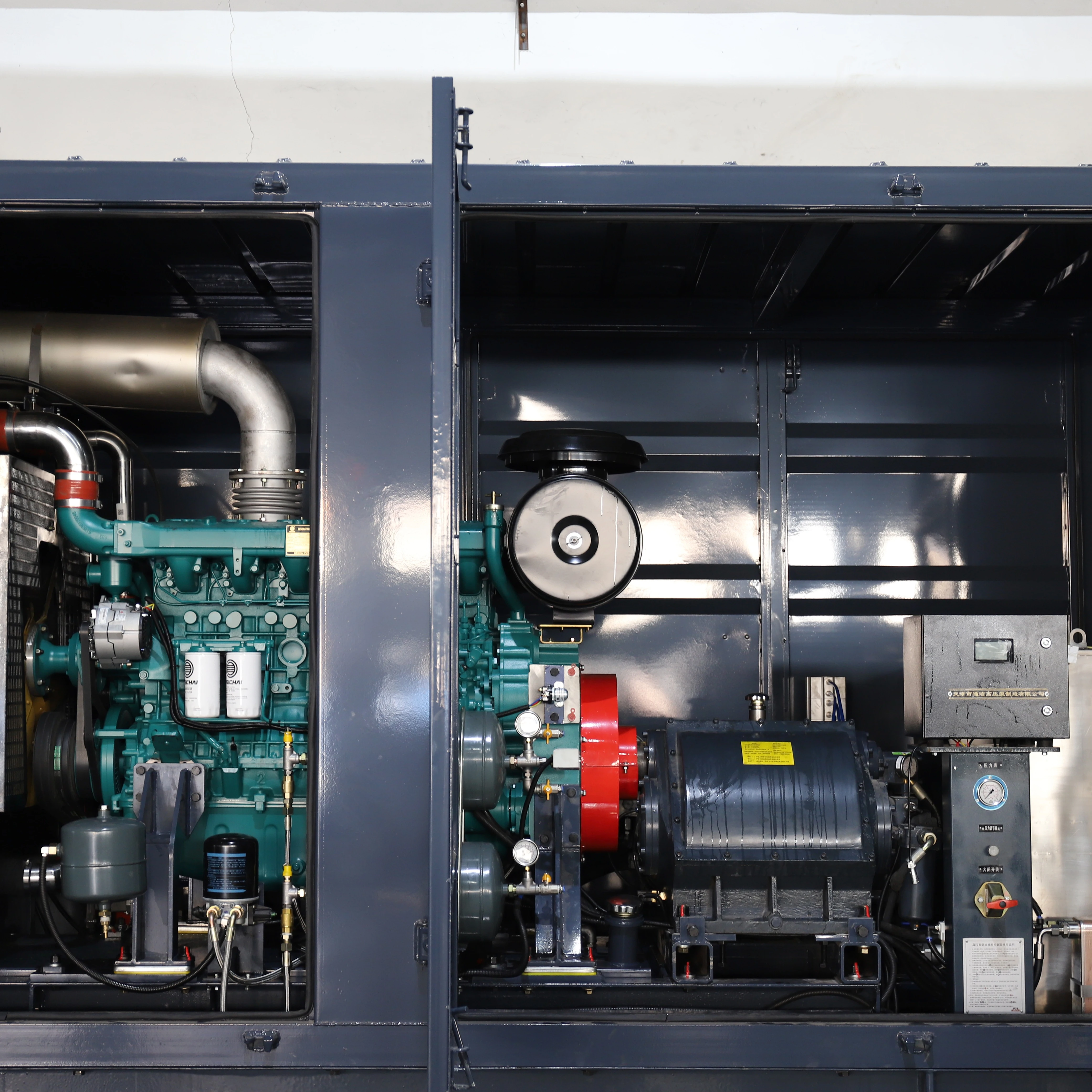 1500bar 85-100LPM diesel engine driven Radial jet power pump station used for oil field
