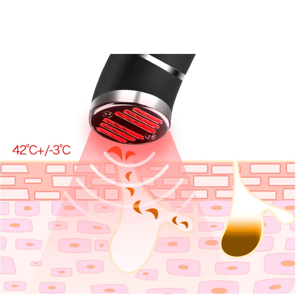 Антивозрастное устройство для омоложения кожи лица, светодиодное терапевтическое устройство, массажер с инфракрасным светом