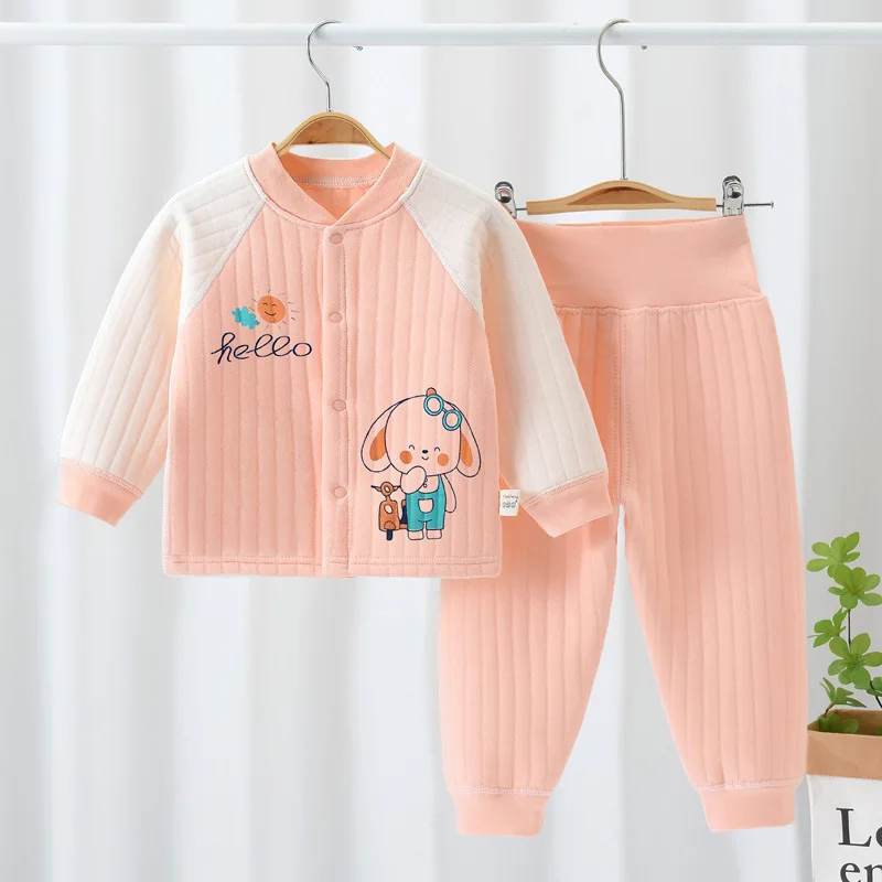 New Baby Split Two-piece Suit Baby Winter Suit Girl Children Cartoon Autumn Suit