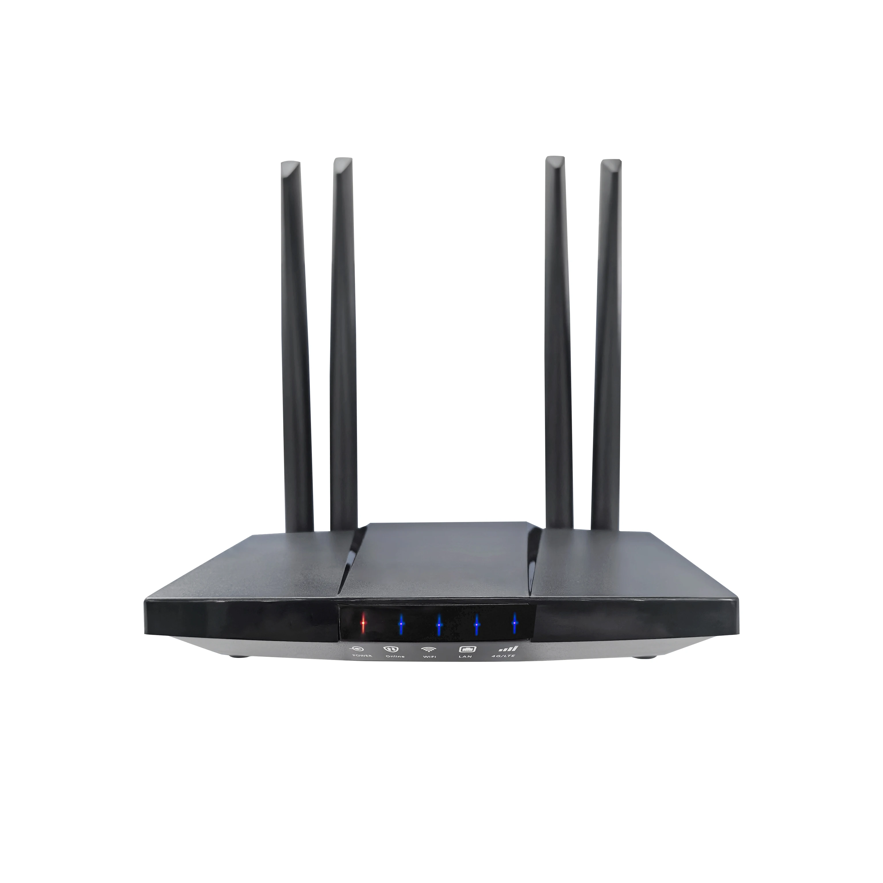 OEM/ODM 4G WiFi Router 2 LAN SIM Router With 4 External 5DBI Antenna Support Customization