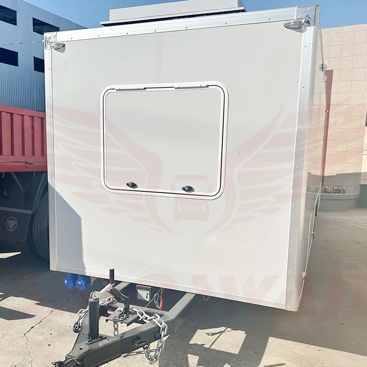 SINOSWAN SL50Pro mobile led trailer hydraulic lifting and 360degree rotation Outdoor Advertising mobile led trailer