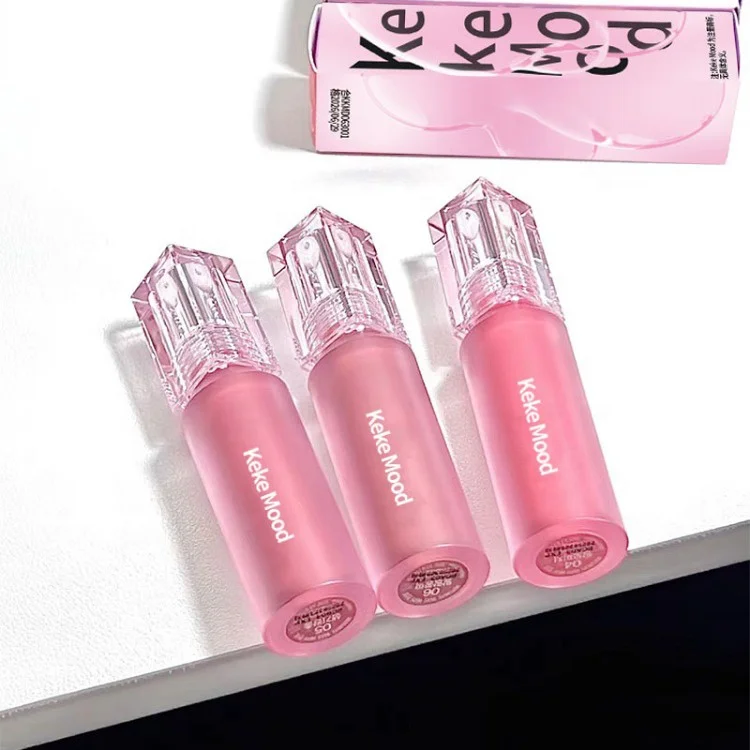 New Luxury Fashion Girl Pink Matte Velvet Lip Gloss Waterproof Cute Natural Liquid Lipstick Wholesale