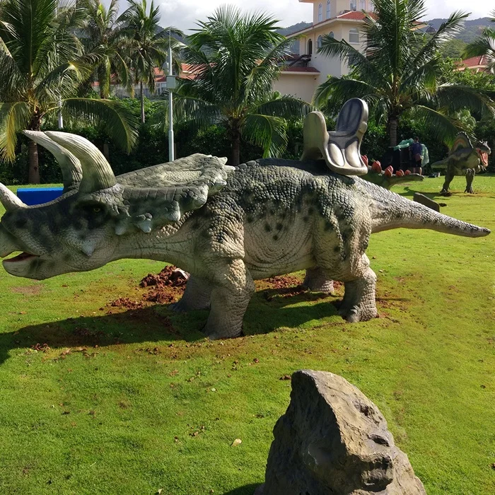 theme park equipement kiddy rides walking dinosaur