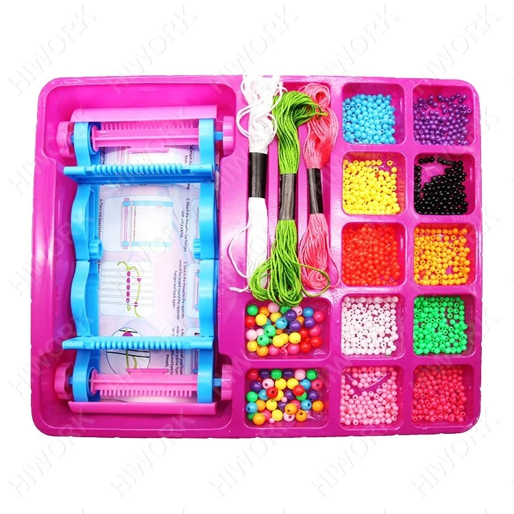 Bead And Weave the Set Hot Sells 10 Colors Braided DIY Bracelet Beads Machine Kit Super Collection Of Jewelry Beads Toys