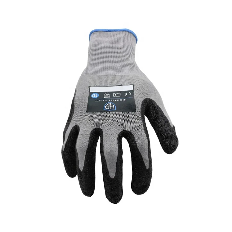 Рабочие перчатки с латексным покрытием G L316, Многофункциональные защитные перчатки 13 калибра с серой нейлоновой подкладкой, отличное сцепление, для садоводства