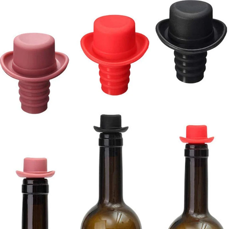 Anti-Volatile Reusable Eco-friendly Silicone Wine Bottle Stopper For Home Hotel Bar