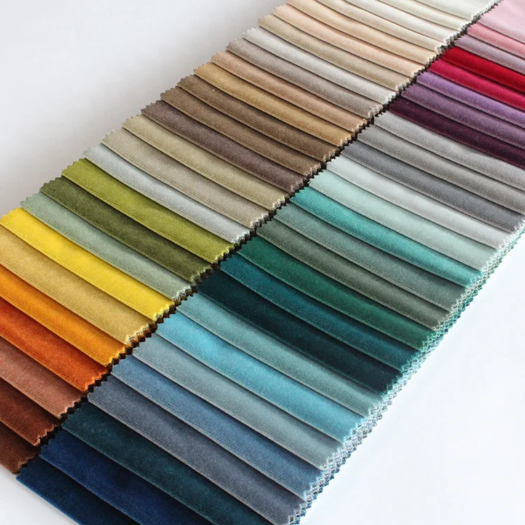 Hometextile 100% Polyester knitting holland velvet sofa fabric Waterproof upholstery holland velvet fabric for sofa furniture