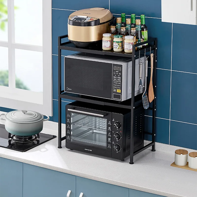 Multi-purpose living room kitchen storage holders dish racks &shelving units 2 layers storage holders shelf