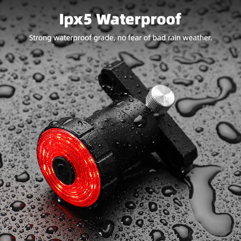 YITELA Wholesale Bicycle Brake Sensor Warning Road Riding Intelligent Safety bike Tail Light