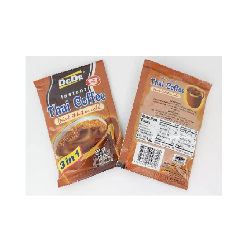 Manufacturer Beverage of 3-in-1 Instant Thai Coffee Drink with Cream and Sugar (35g.) by DeDe for Daily Drink it Hot or Cold