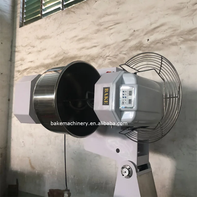 2019 double speed bakery mixer 120kg dough machine spiral kneader