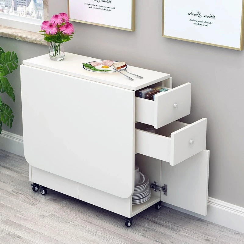 Luxury Elegant Dining Table Wooden Set Living Room Furniture Extendable Bracket Camping Japanese Style Tables Trade Folding