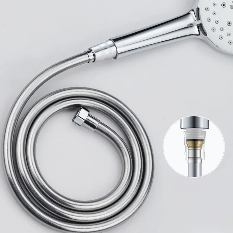 Bathroom Accessories: Stainless Steel Shower Hose with  Bearing and Brass Nut at 1m