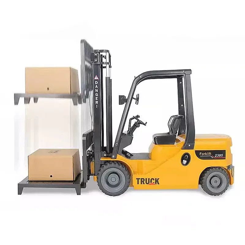 Remote Control Construction Truck Electric Forklift Toy Model 2.4G 5 Channels RC forklift Toy