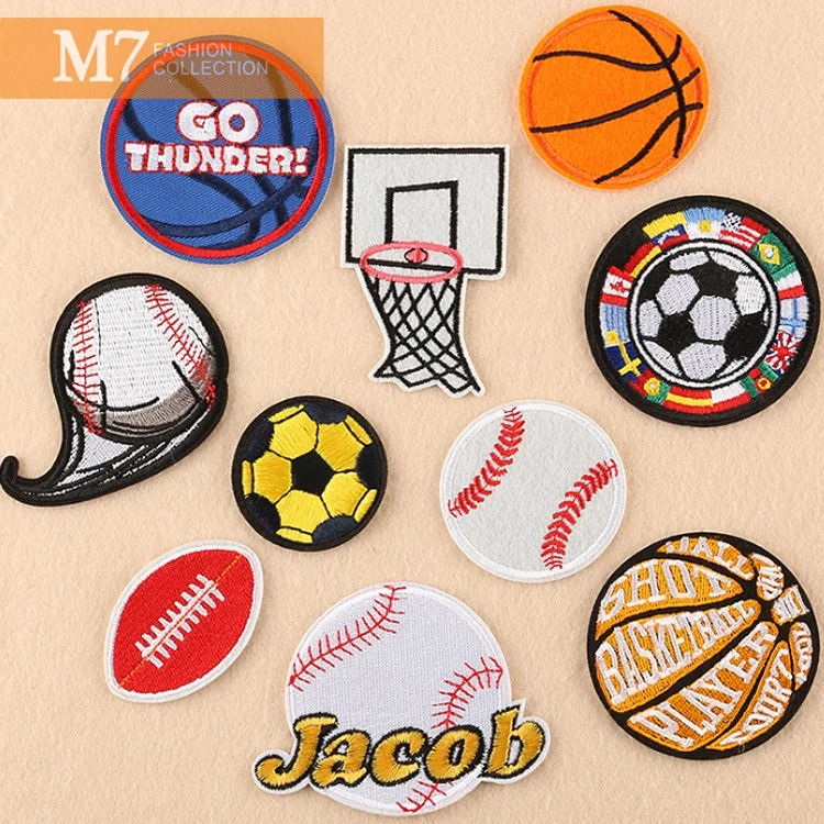 Высококачественная Спортивная нашивка HZ061 для футбола, баскетбола, одежда для багажа, нашивка с вышивкой на заказ