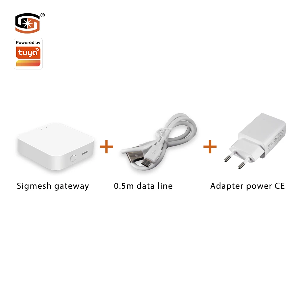 Smart Home Sigmesh Gateway DC5V Host + 0.5m data cable + Adapter Safe and reliable BLE tuya Gateway