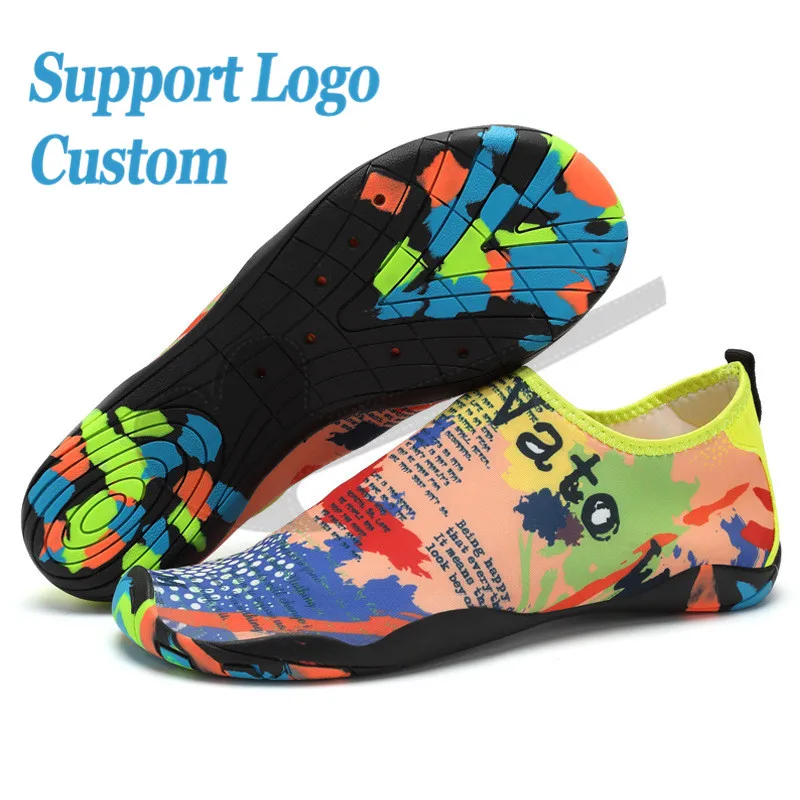 Big SizeCustom Sneakers Men Women Barefoot Beach Water Shoes Lovers Outdoor Fishing Swimming Bicycle Quick-Drying