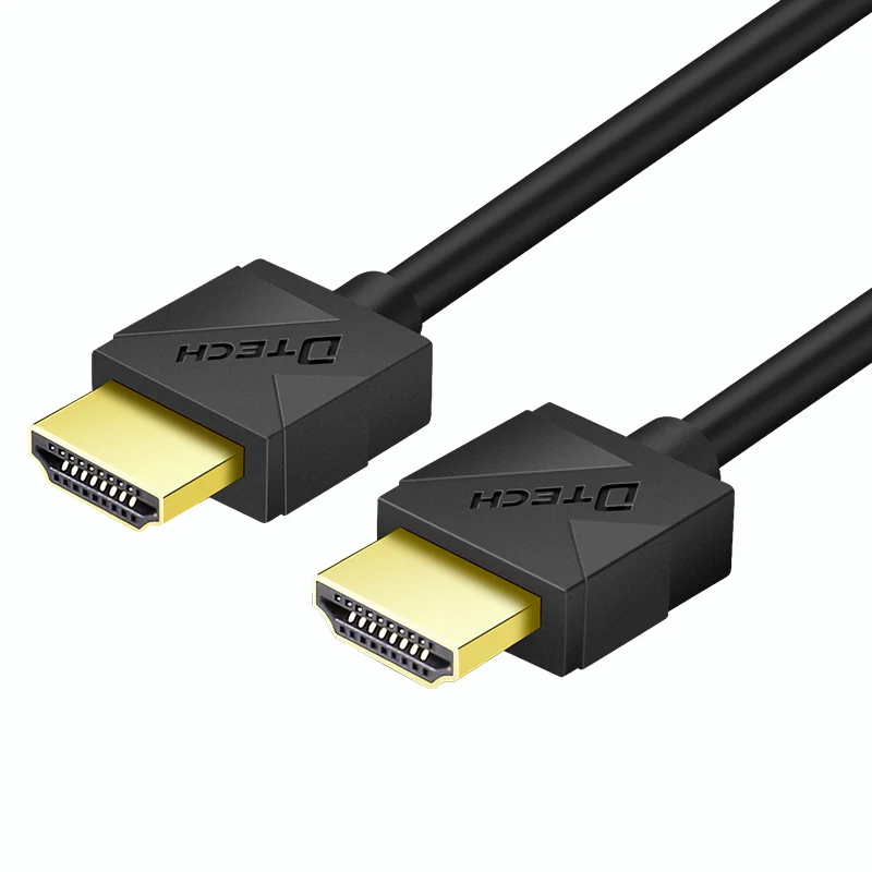 DTECH 18Gbps flat HD audio and video transmission 1080p@60hz 4k 3d OEM length micro hdmi to hdmi cable