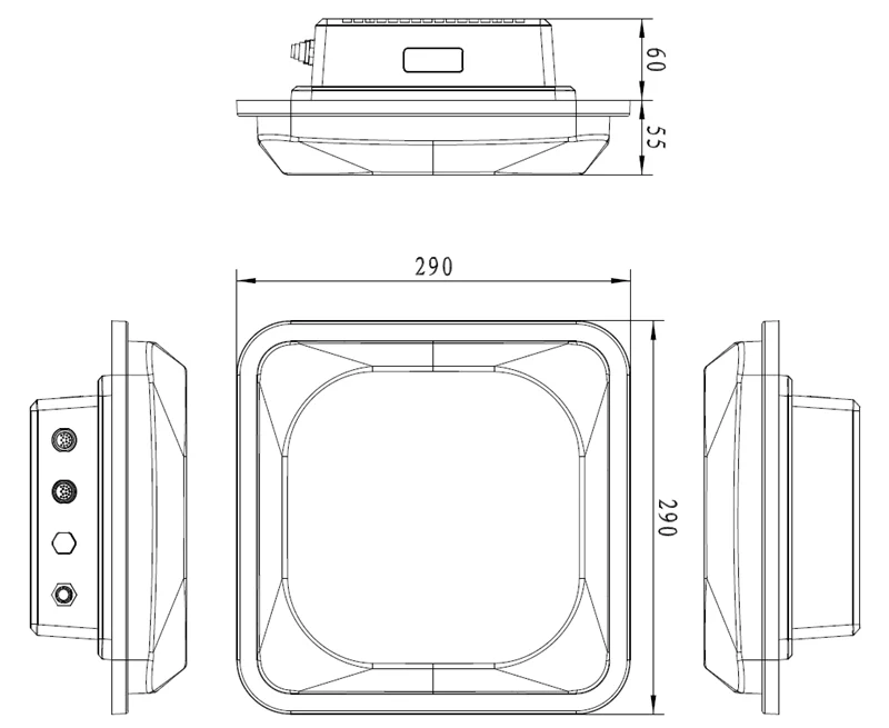  HL7206B2 860 МГц-960 МГц Impinj R2000 20 метров интегрированный UHF RFID считыватель 2 порта для дополнительной