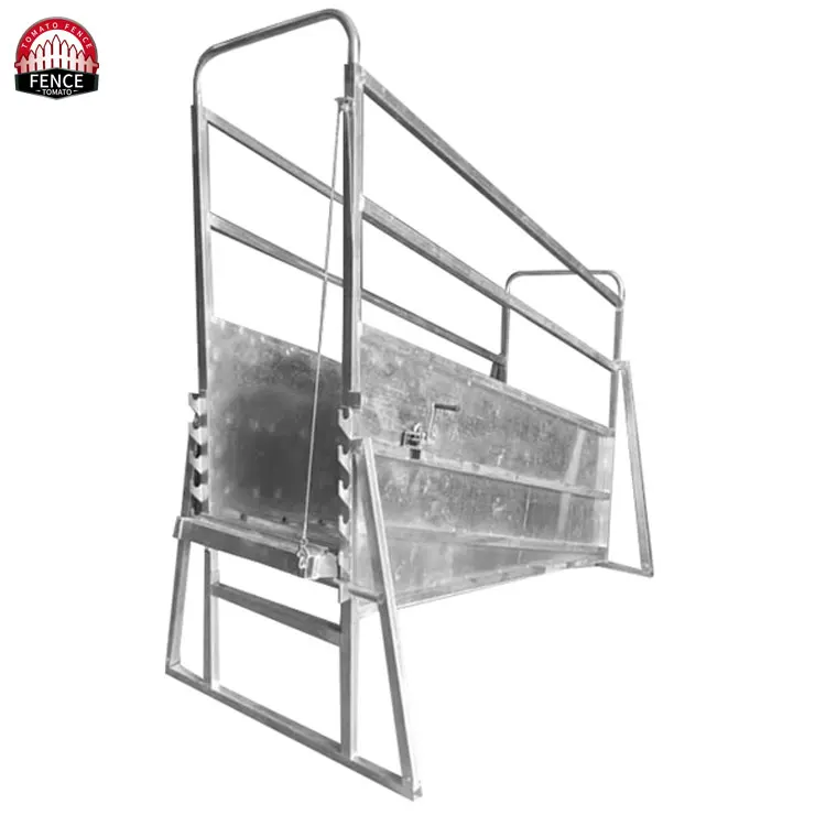 Stationary Portable Cattle Sheep Loading Ramp Chute