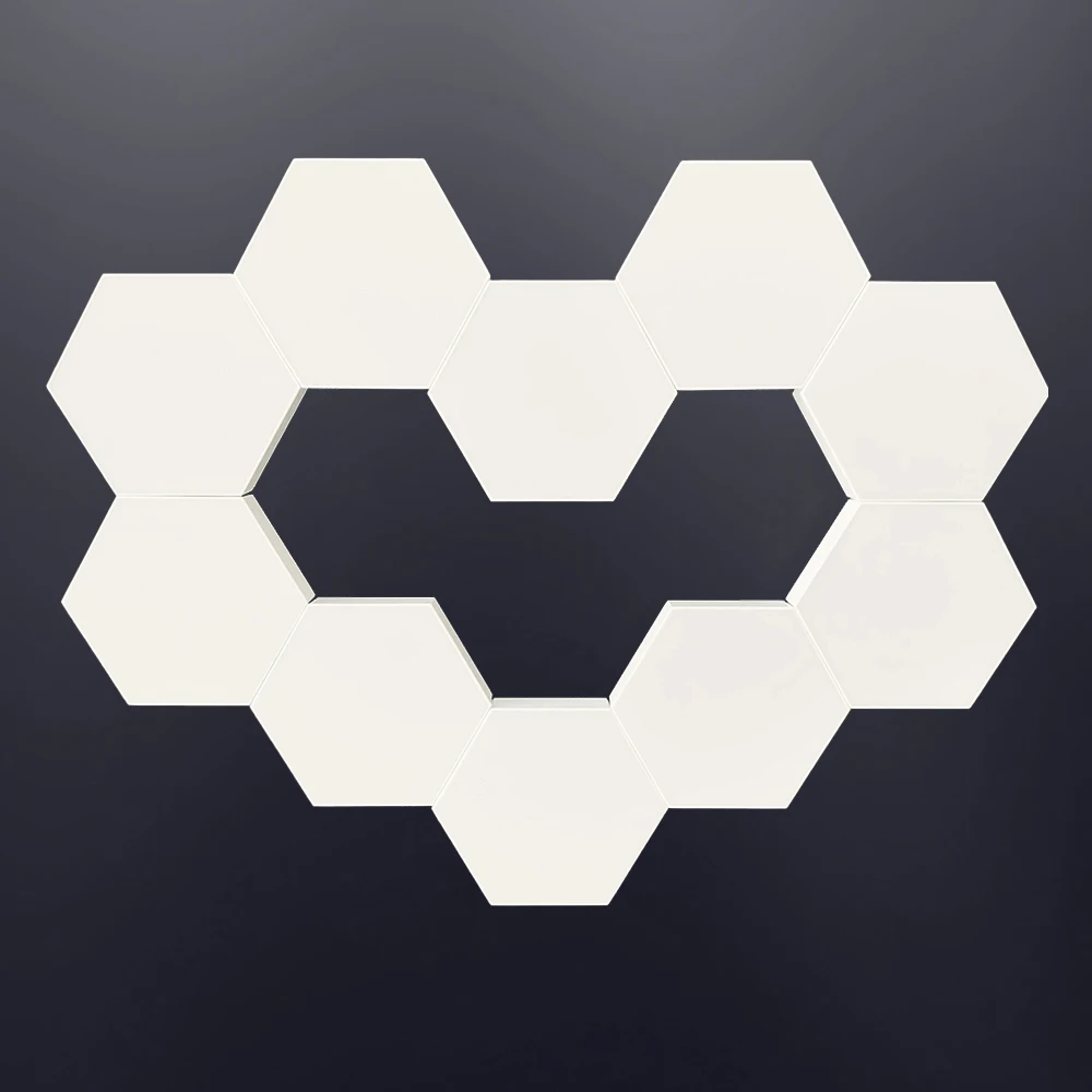 Quantum Honeycomb Mosaic Color Version Hexagonal Modular Touch Sensitive Lighting Wall Lamp LED Night Light