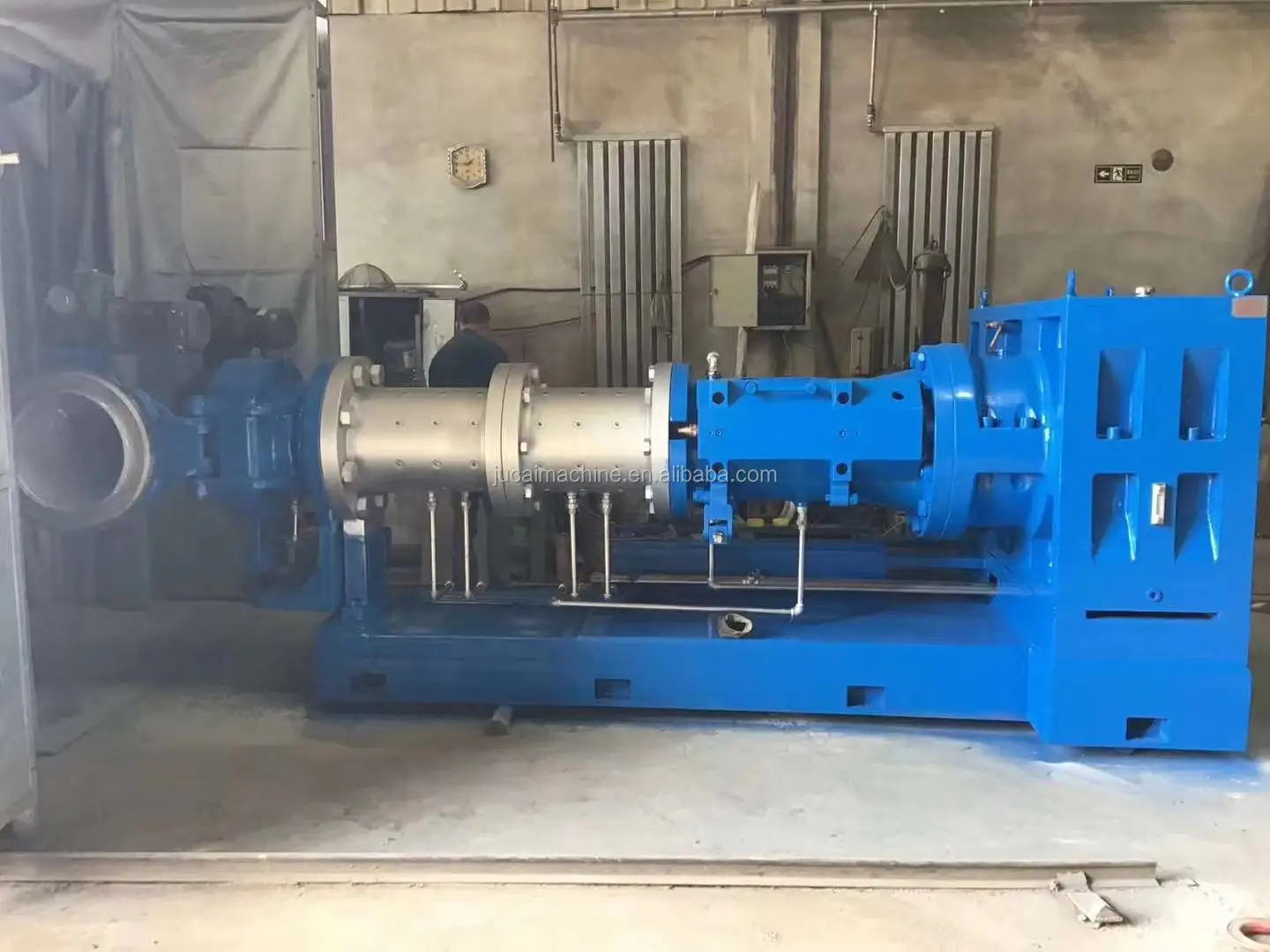 Reclaimed Rubber Extruder From Manufacturer/Factory price 90mm hot feed rubber extruder machine/90mm single screw extruders