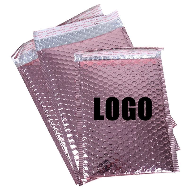 Самозапечатывающиеся конверты для отправки, индивидуальная упаковка, прозрачная пластиковая бумажная упаковка, алюминиевая фольга, полиэтиленовый пузырчатый пакет для отправки