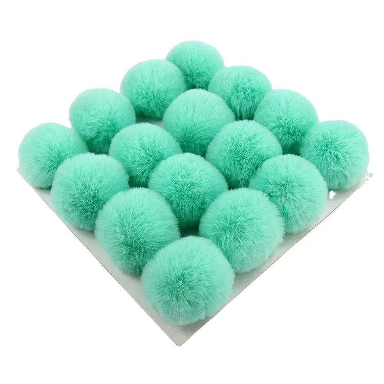 Faux Rabbit Fur Ball Rabbit Hair Ball Furry Pompom For Wedding Accessories Phone Tag Keychain Charm