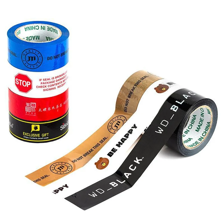 Hot sales Packaging Box Adhesive Logo Fragile Packing Tape for Sealing Custom Logo Transparent Waterproof Acrylic Adhesive Tape