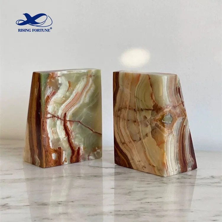 Fully Customized material Made Best ONYX AND MARBLE BOOKENDS / 100% High Quality ONYX AND MARBLE BOOKENDS