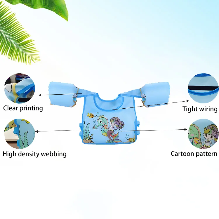 Factory Baby swimming safety Light kids arm life jackets vest