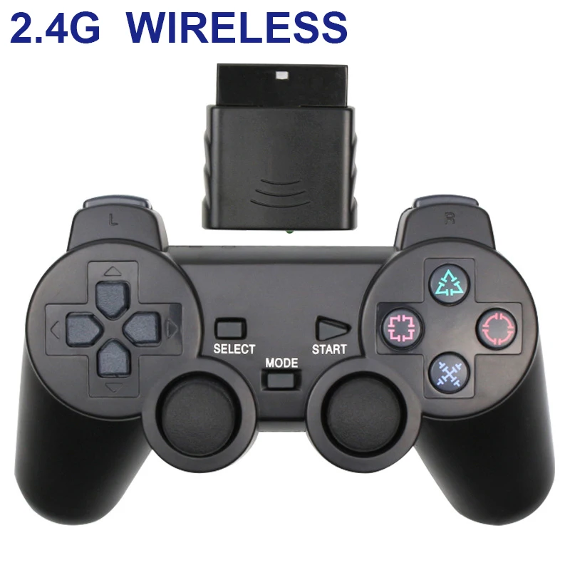 2.4G Wireless Controller for PS2 Gamepad for PS2 Wireless Joystick for Playstation 2 PC Game Controller