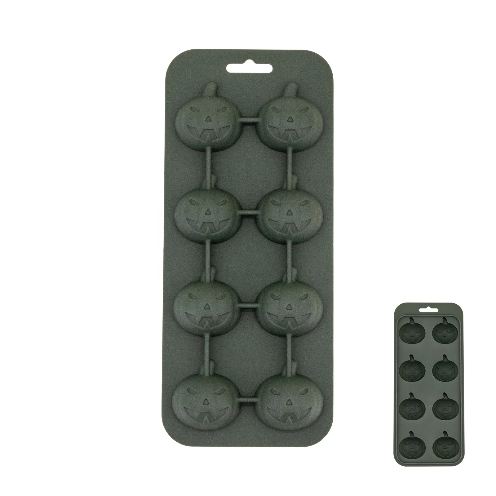 Custom silicone mold with removeable lid for ice cube tray halloween pumpkin owl ghost animal mold for chocolate jelly candy