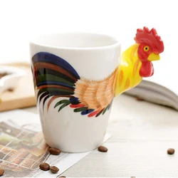 Wholesale crab 3d shape marine animal 14oz coffee ceramic mugs