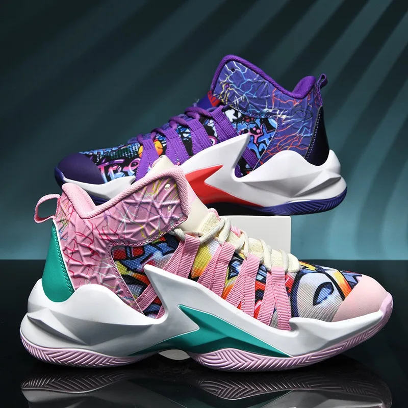Brand Logo Customization Professional Men Outdoor Sports Sneakers Mesh Blank Ankle Protection Breathable Women Basketball Shoes