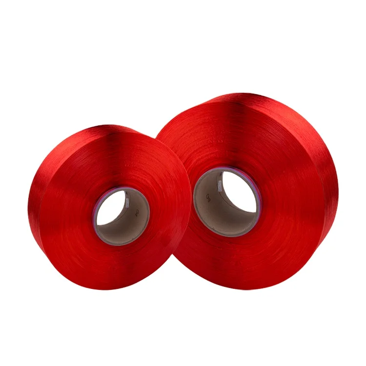 Крупная яркая пряжа 15048 ПИИ Fdy, пряжа Poy 75D/36F 50D/34F 300D/96F для переработки пряжи