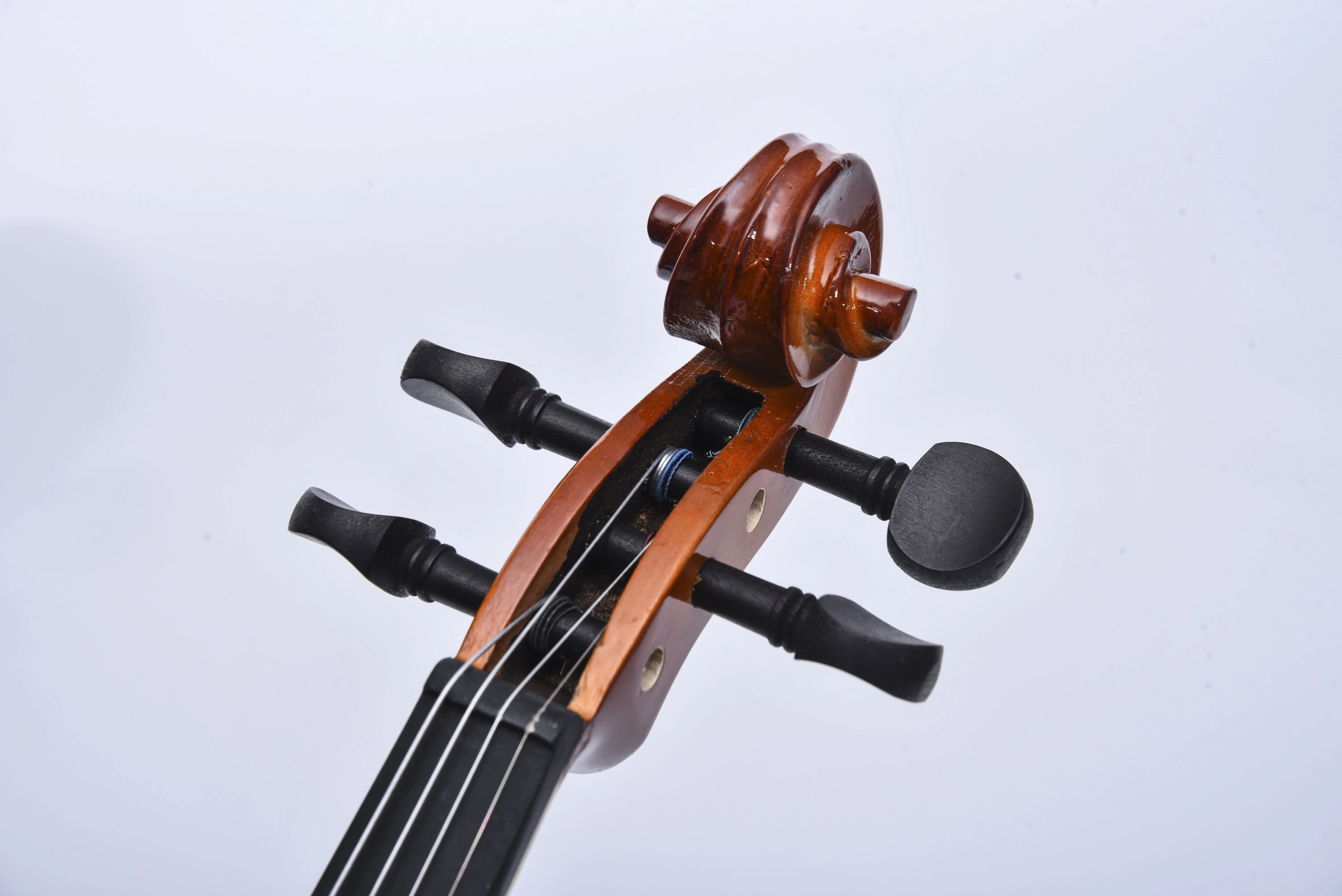 Wholesale Professional Musical Instrument High Quality Violin With Spruce Solid Wood Glossy Finish Accepted OEM