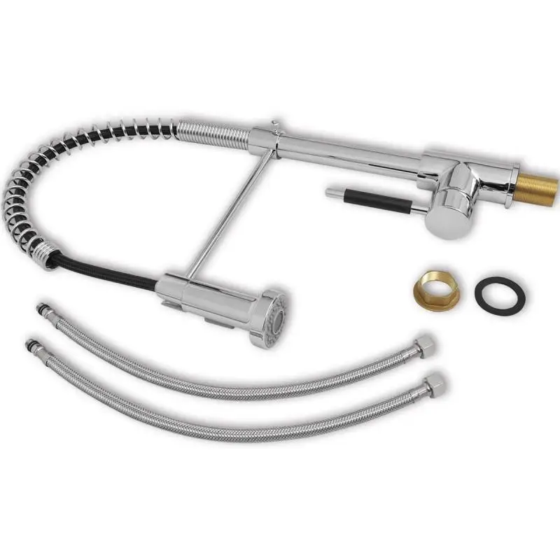 360 Degree Rotatable Kitchen Fan Faucet Sprayer Kichen Faucet Single Handle Hot Cold Water Graphic Design Pull Down Brass Body