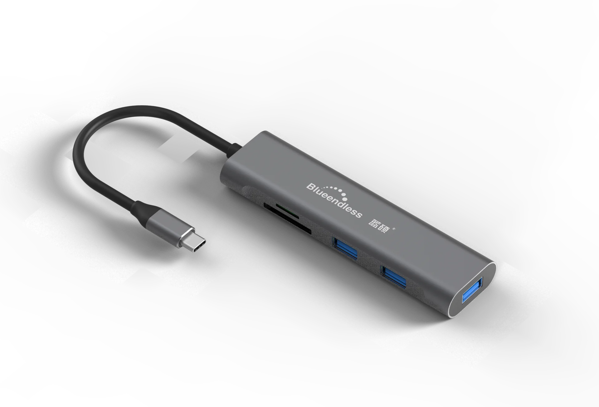 Устройство для чтения карт usb адаптер 5-разъемное зарядное usb-устройство Тип c док-станция ноутбука с USB 3 0 TF/SD 4k HD 5 в 1 несколько портов C