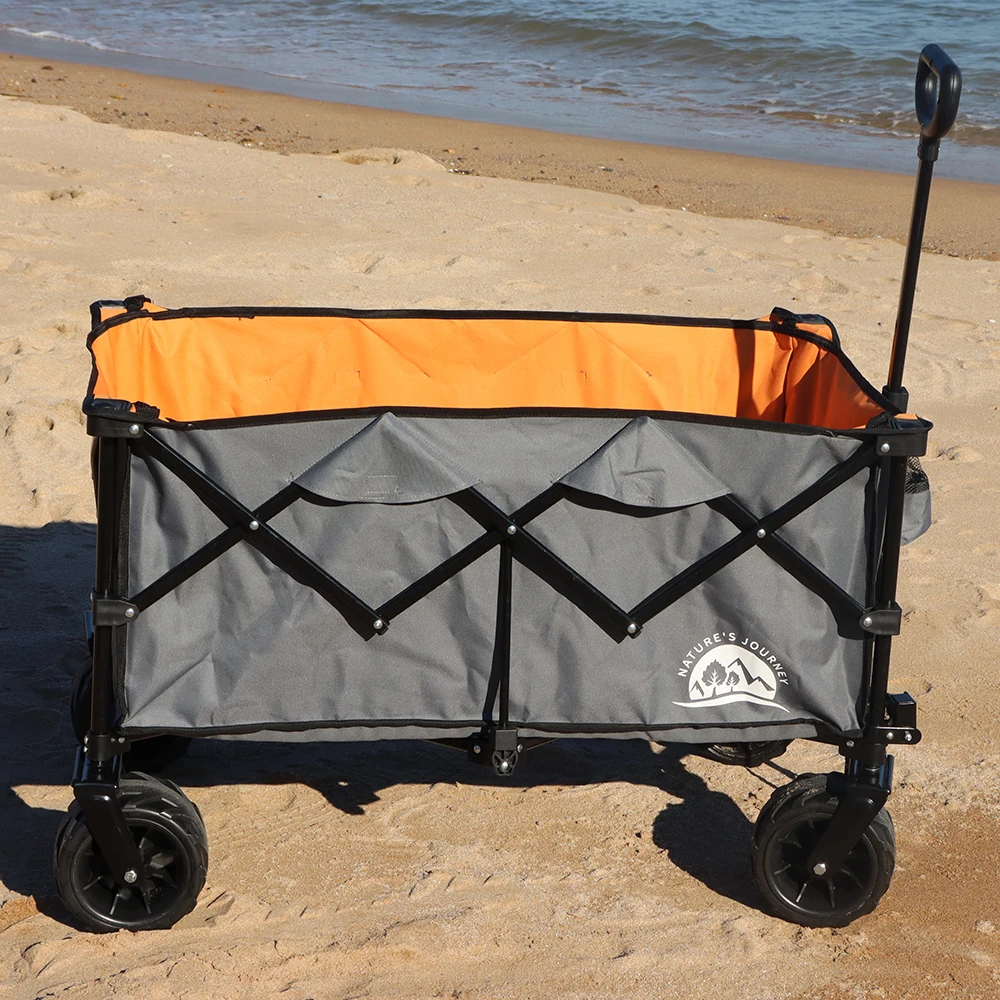 Custom beach garden outdoor high quality portable Wagon Cargo Camping Garden Folding Cart