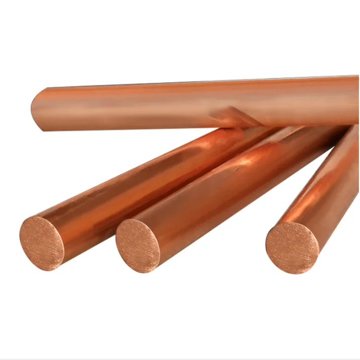 C10100 C11000 C11100 C12000 C12200 C11600 2.4 Meters Earth Copper Rod 16mm Copper Bars