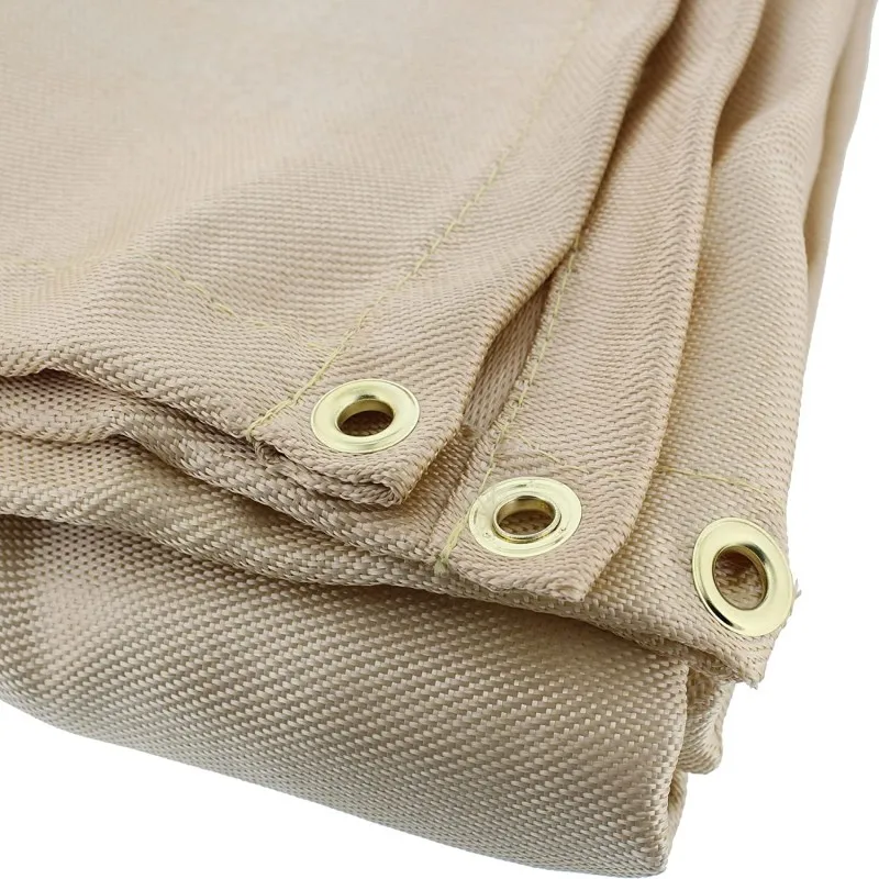 Thermal Protected Fiberglass Fabric Fire Heater Blanket Welding Blanket